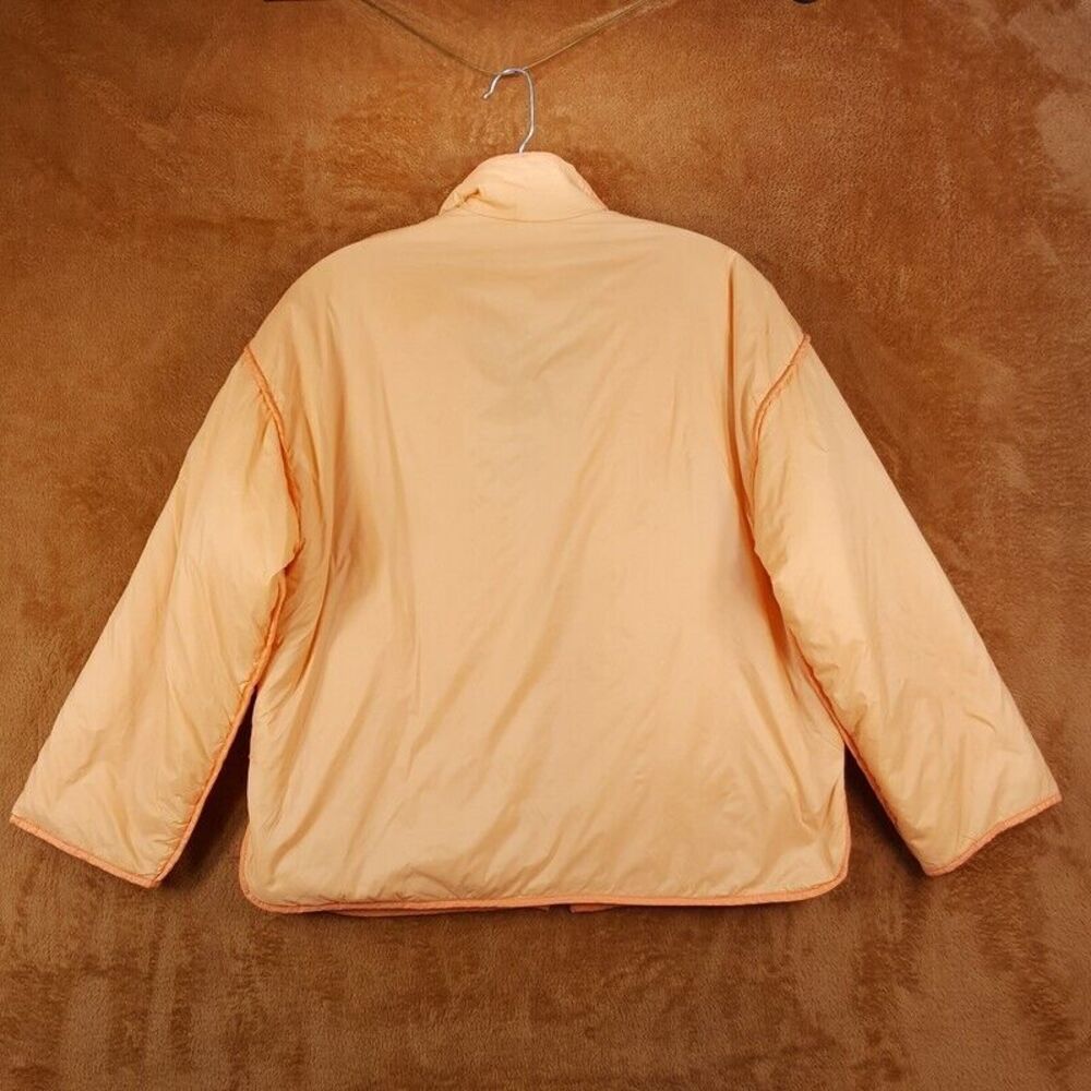 ZARA Jacket Girls Size 11 Orange Puffer Lightweight Packable Boxy - Picture 4 of 9